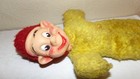 Vintage Snow White   s Dopey 10    Rubber Faced Plush Doll  1950s Seven Dwarves