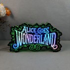 Alice Goes To Wonderland 3d Printed Lightbox Alice Led Pinball Topper