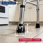1  leekpai 1  Round Rubber Chair Leg Tips  4 Pack  - Non-marking Non-slip Furnit
