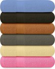 Set Of 6 Extra Large Cotton Bath Towels For Bathroom Absorbent Shower Towel Bulk