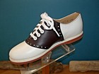 Muffy s Classic Brown white Leather Saddle Shoes  Us Women s Sizes    251 