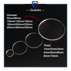 Rigid Clear Plastic Round Board Discs Thick 1 2 3 10mm Dia 50 300mm Display Base