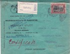 1910 Mexico  318 On Motorcycle Ad Reg Cover To Germany  Wax Seal  d2