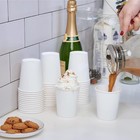 400 Pack 8 Oz Disposable Paper Coffee Cups white Paper Hot Coffee Cups For Party