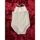 Floatimini Girls Mint Green Pink Palm Tree Stripe Ruffle One Piece Swimsuit 6