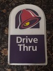 Rare Authentic Taco Bell Drive Thru Sign  Man Cave  Taco Bell Fan  Advertising