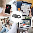 5pcs Black Universal Webcam Privacy Cover Slider Ultra Thin Camera Block Hd