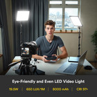 13  Edge-lit Led Video Light Panel Kit  2-pack   Bi-color 2500k-6500k Soft Studi