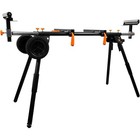 Collapsible Miter Saw Stand Rolling W  8in Wheels Supports 3 Onboard Outlets 