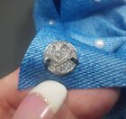 Jojo Siwa Large Cheer Signature Blue Denim Bow With Pearls   Diamond Rhinestones