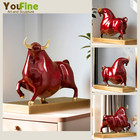 Abstract Bronze Bull Statue Modern Art Bronze Casting Bull Sculpture Decor Craft