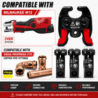 24kn Pivoting Press Ring Kit Fits Milwaukee M12 2473 Cts-v Copper 1 2 3 4 1 