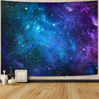  galaxy Space Tapestry - Blacklight Starry Night   Nebula Design  Ceiling Wall D
