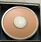 Vintage Richard Hudnut Nos Gemey Rouge Compact Gold   70 50s 40s Black Cherry 1