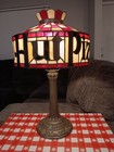 New Pizza Hut Tiffany Vintage Style Stained Glass Table Lamp Retro 80s 90s