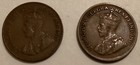 1921   1929 Canada 1 Cent Copper Coin One Canadian George V Penny