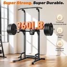 Power Tower Pull Up Bar Station  450lbs Stable Pull Up Dip Station For Home Gym