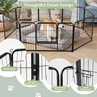 16 Panels Dog Playpen Yard Outdoor Foldable Metal Dog Exercise Playpen Pet Fence