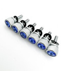  set 6  Chrome Dash Panel Screws W  Blue Diamond For 2001-2005 Peterbilt