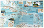     2003-3 March West Indies Traveler s Map National Geographic Map School - A3