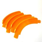 Compatible With Hot Wheels 90 Degree High Bank Turns Orange   Pack Of 4  