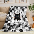 Cat Blanket Gifts For Cats Lovers Soft Flannel Cat Throw Blanket Birthday Gif   