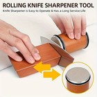Diamond Rolling Knife Sharpener Straight Edge Sharpening Roller W  Magnetic Base