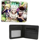 New The Kingdom Of Science Dr  Stone Bifold Wallet Credit Card Billfold