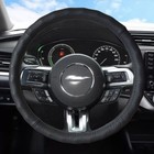 New Premium Black Genuine Leather Universal Fit Car Truck Steering Wheel Cover