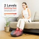Snailax Foot Massager Shiatsu Deep Kneading Air Compression W  Heat   Timing