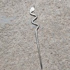 Chinese Collectible tibetan Silver Hand-carved  snake Hairpin Pendant 3191