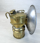 Antique Justrite Carbide Miner s Lamp Has Pat Number Made In Usa