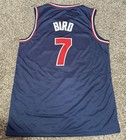 New Larry Bird Team Usa Blue Dream Team Basketball Jersey Stitched Large