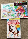 Adult Coloring Books And Painting Lot 4 Marilyn Monroe Living Color Magic Crafts