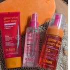 B tan Go On   Glow Your Own Way Self Tan Gift Set 4pc Kit Darkest With Bag  New