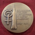 Project Mercury 7 Astronauts Space Large Bronze Medallic Art Company New York