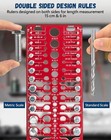 57 Piece Nut Bolt Thread Checker Gauge Standard Metric Screw Size Identifier Set
