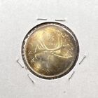 1966 Canada 25c 80  Silver Quarter Coin Gem Unc Pq Toning Obverse  a