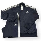 Adidas Essentials Fleece 3-stripes Tracksuit 2 Piece Set Legend Ink Men All Size