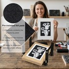 Linocut Printing Hand Lever Press Machine  A5 Linocut Press Machine  With Rubber