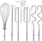 Hand Mixer Beaters Attachment Set  2 Beaters 1 Egg Whisk 2 Dough Hooks And 1    