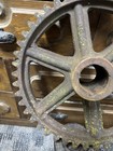 Antique 11 1 2  Cast Iron Gear Sprocket Steampunk Industrial Cog Jd Farm Deere