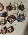 Vintage Wooden Christmas Ornaments Horns Bird Nest Baskets Brooms Stocking