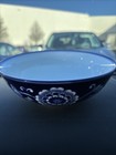 Vintage Pier 1 Imports Blue   White Mandarin 7    Porcelain Soup Cereal Bowl