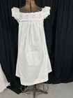 Antique Nightgown White Victorian Sm Cotton Lace Bust 36 Needs Repair 1880