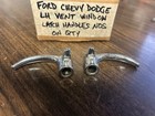 Vintage 1930s 1940s Ford Chevy Dodge Vent Wing Window Chrome Handles L   R 422
