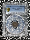 1923 Poland 1 Grosz Pcgs Ms64bn Lot g899 Choice Unc  Beautiful Toning 