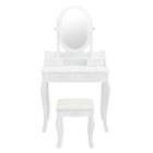 Vanity Set With Mirror Jewelry Cabinet White Makeup Vanity Desk Dressing Table