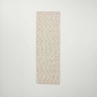2 4 x7  Chunky Rectangular Handmade Woven Runner Rug Cream - Hearth   Hand