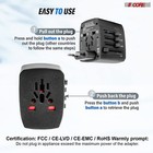 5 Core Universal Travel Adapter 4usb International European Power Plug Adaptor